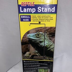Reptile Lamp Stand - Small Size - Black